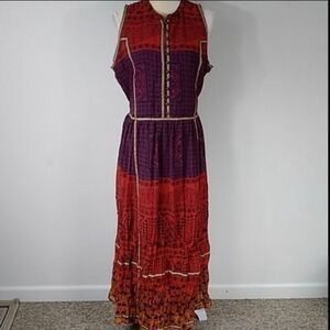 Jessica London Elegant Purple And Red Maxi Women’s Dress Size 16 Plus